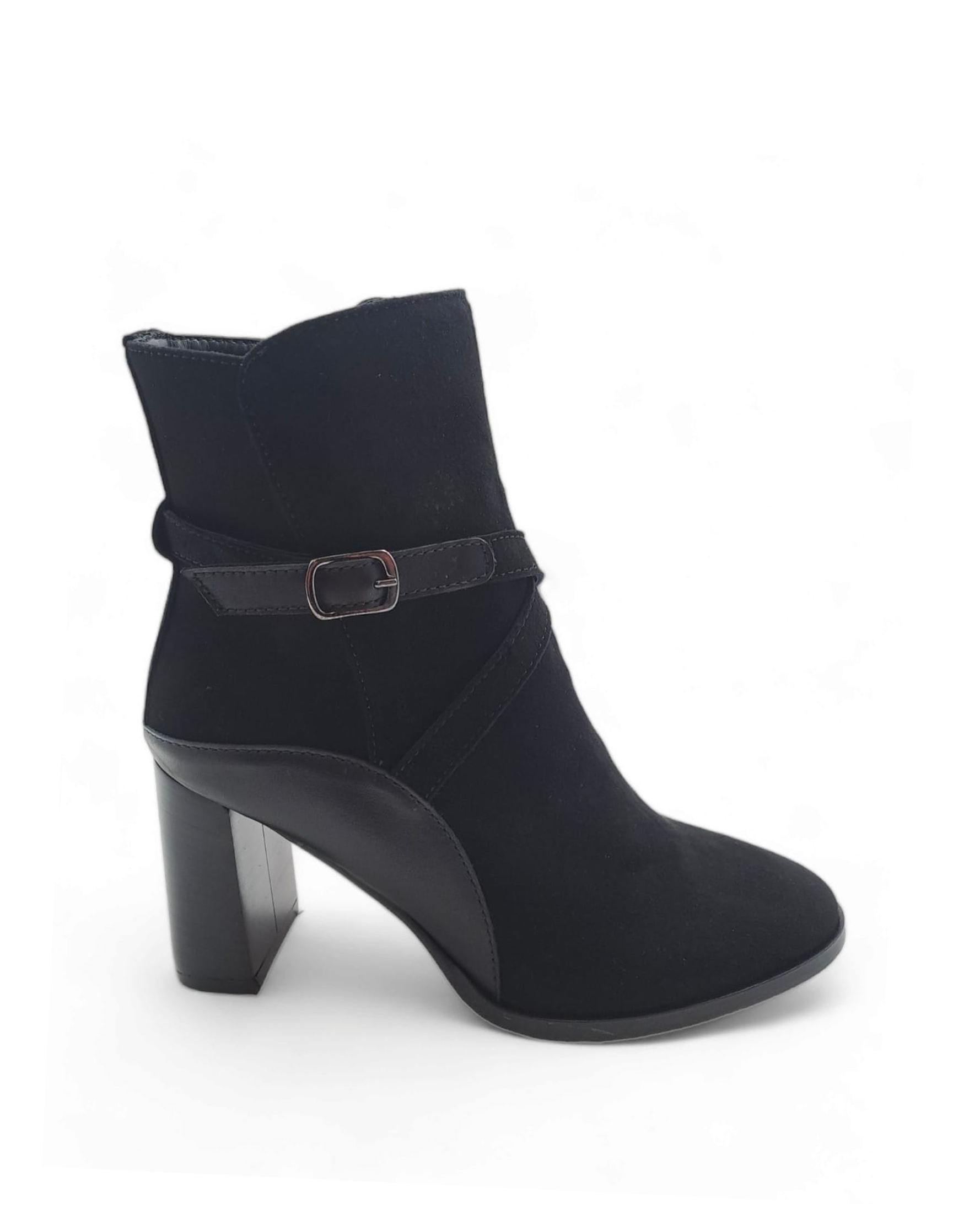 Tronchetto con asimmetria Olga Camoscio Nero – ChiMar