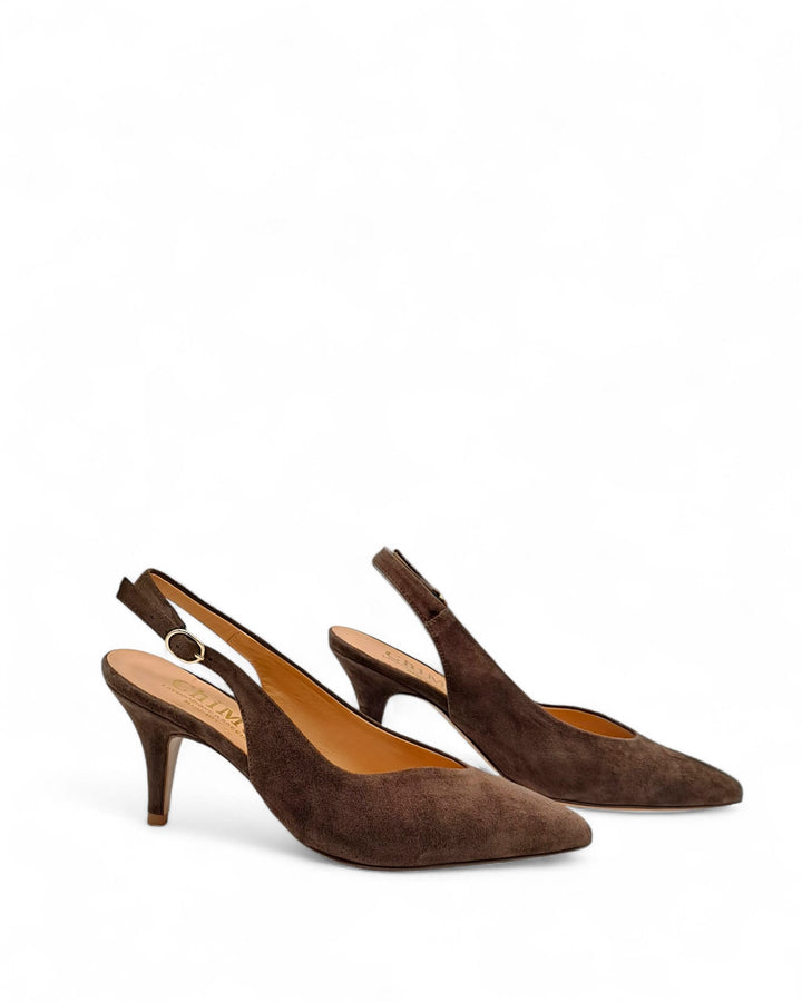 Slingback  Rebecca Camoscio Testa di Moro " 28 "