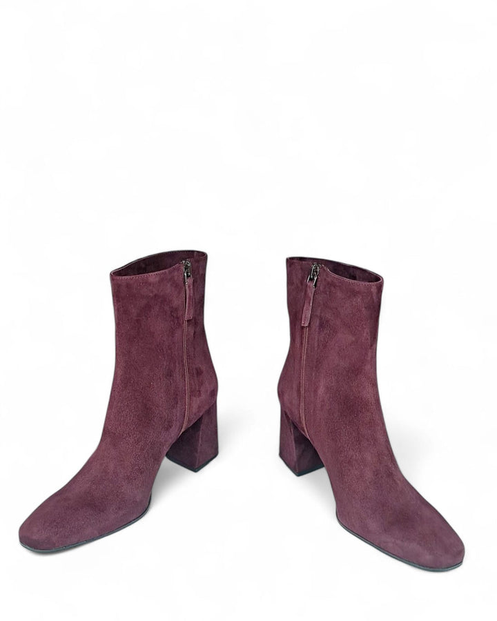 Tronchetto Chiara Camoscio Vino