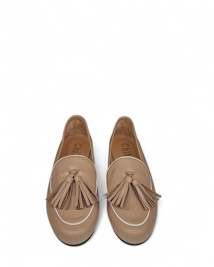 Pink/Bluette Nappa Moccasin