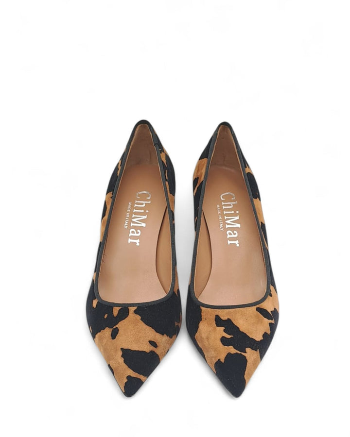 Décolleté  Iris Camoscio Floccato Brandy