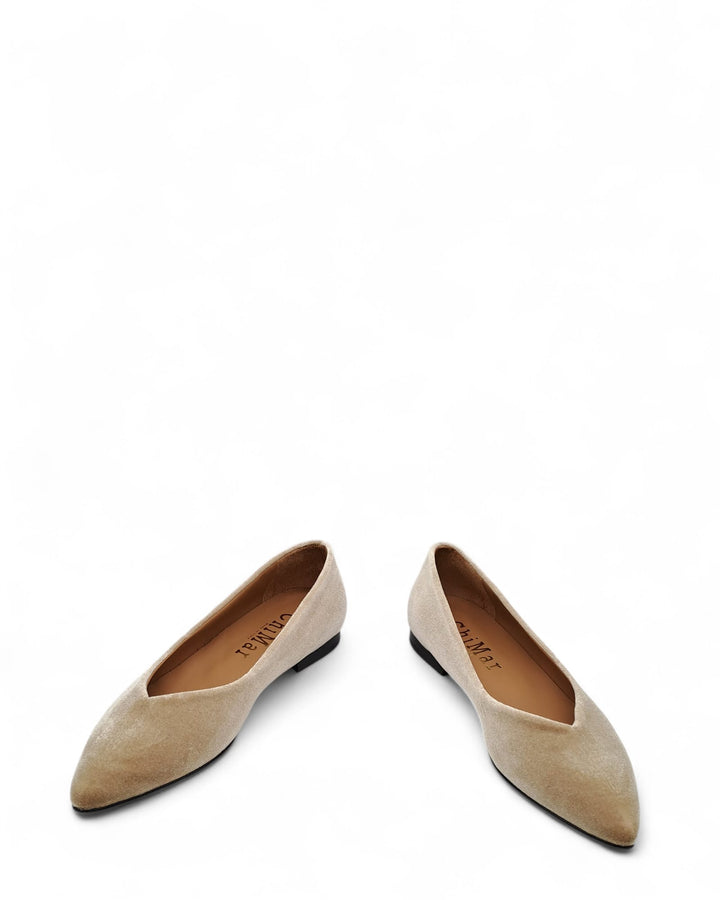 Ballerina V velluto Oro