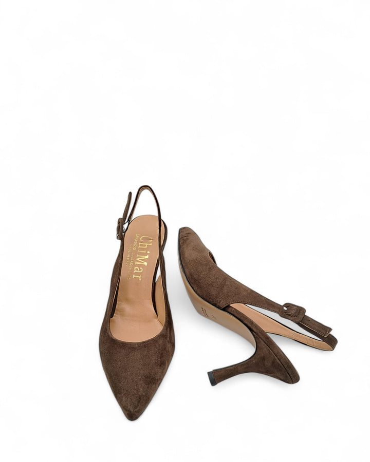 Slingback Diletta  Camoscio Testa di Moro