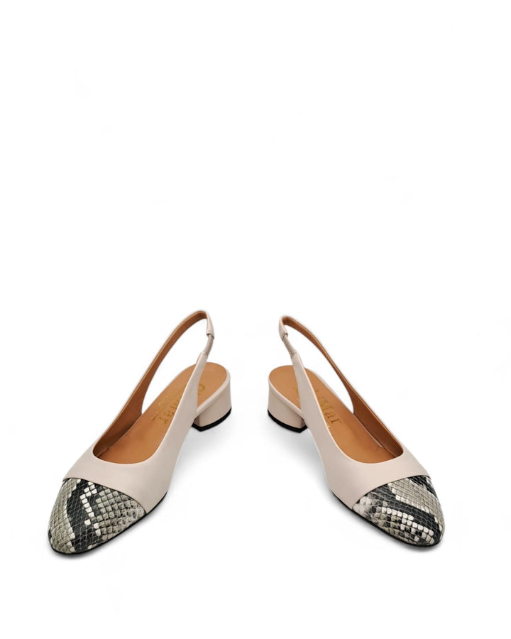 Slingback  Elvira Pitone Pure  / Nappa Milk