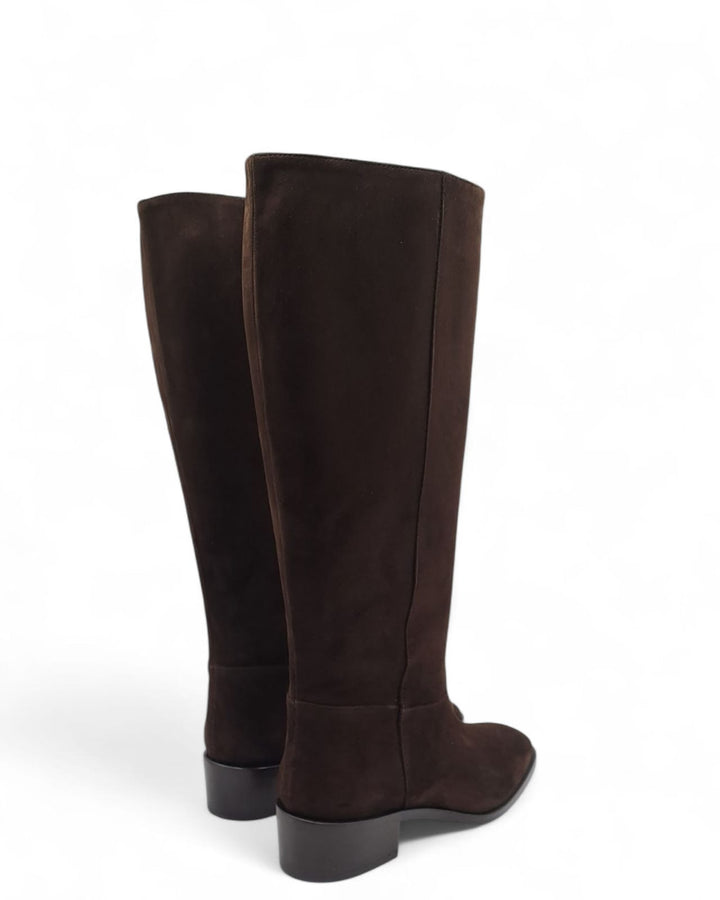 Stivali Chloe Camoscio Testa Di Moro