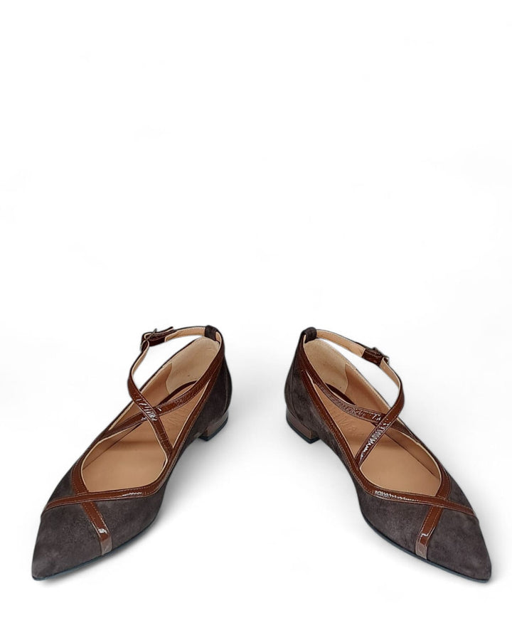 Ballerina  Cortina  Camoscio Testa di Moro