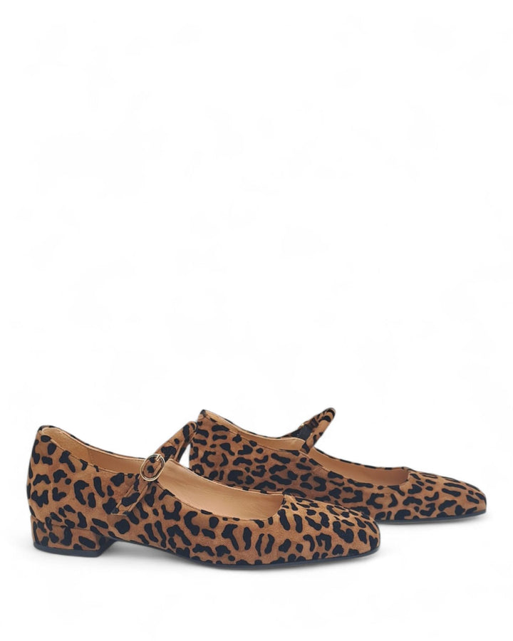 Ballerina Clara Camoscio Floccato Brandy