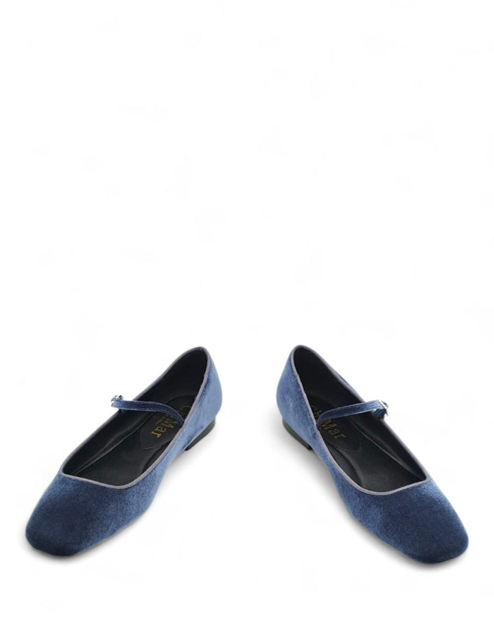 Mary Jane Silvia Velluto Indaco