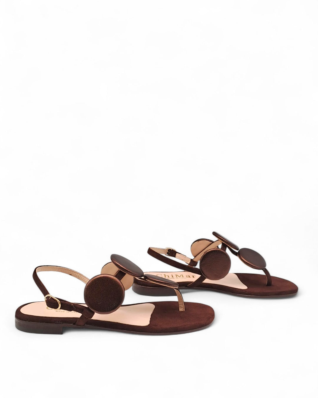 Silvia Platinum Laminate Sandal