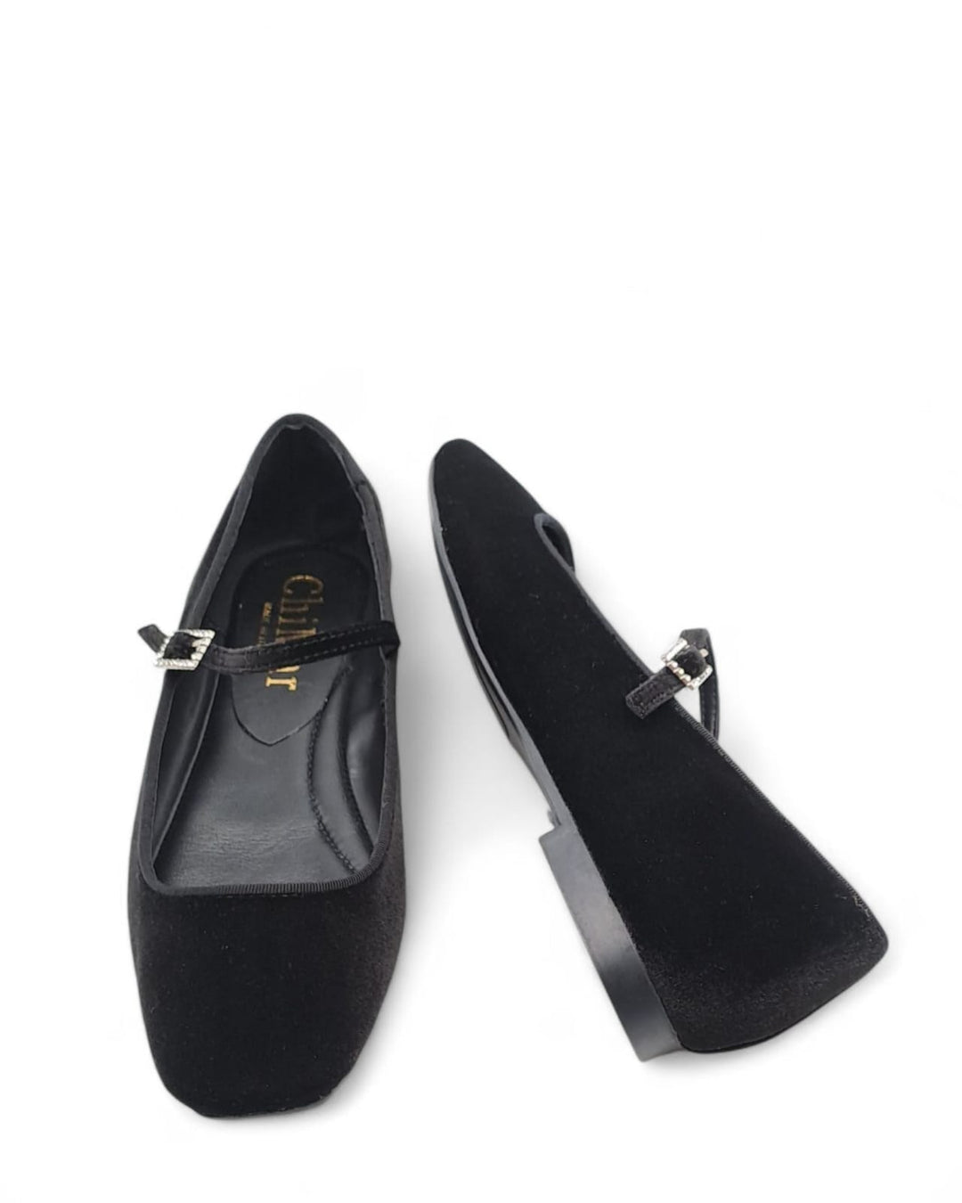 Mary Jane Silvia Velluto Nero