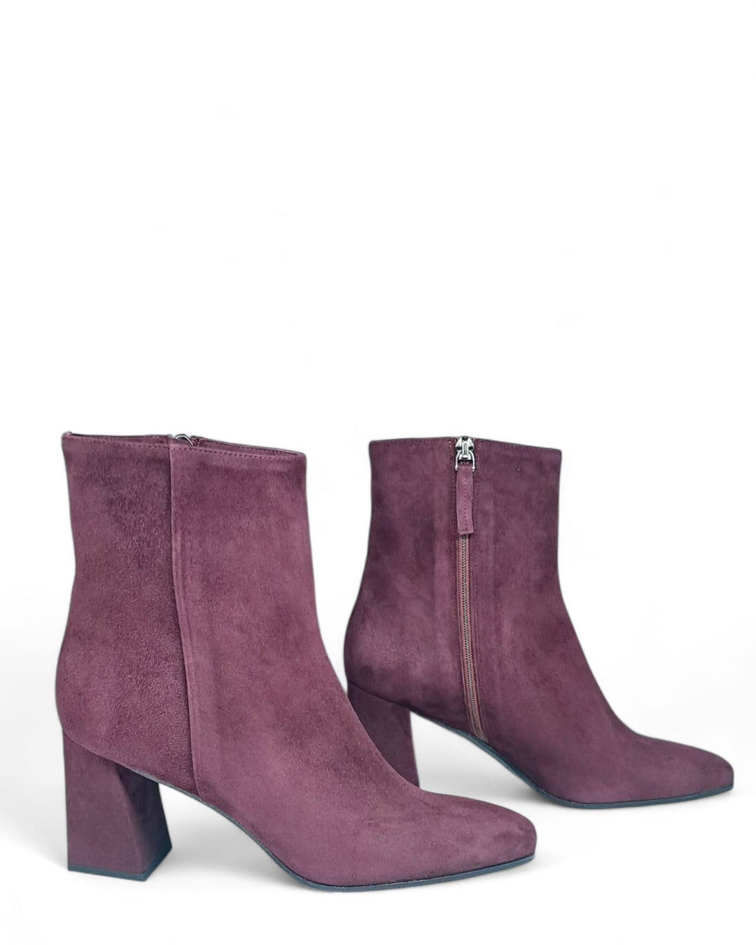 Tronchetto Chiara Camoscio Vino