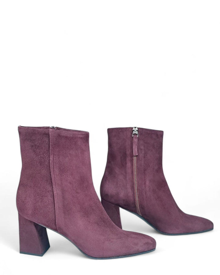 Tronchetto Chiara Camoscio Vino