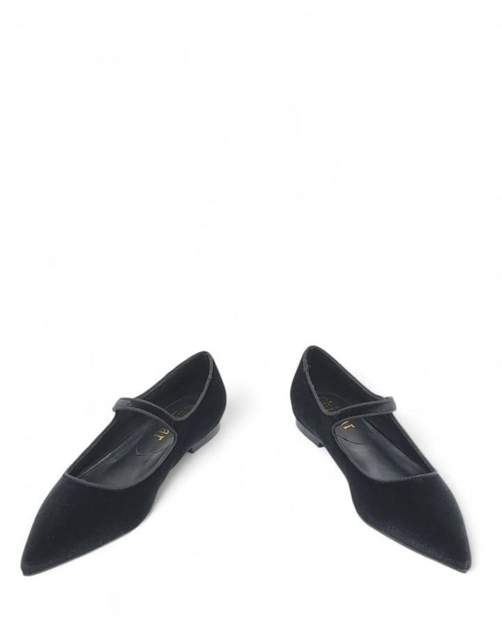 Mary Jane Madrid Velluto Nero