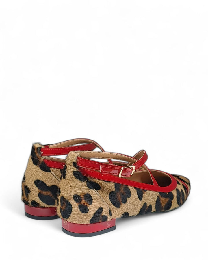 Ballerina  Cortina  Cavallino Leopard / Rosso