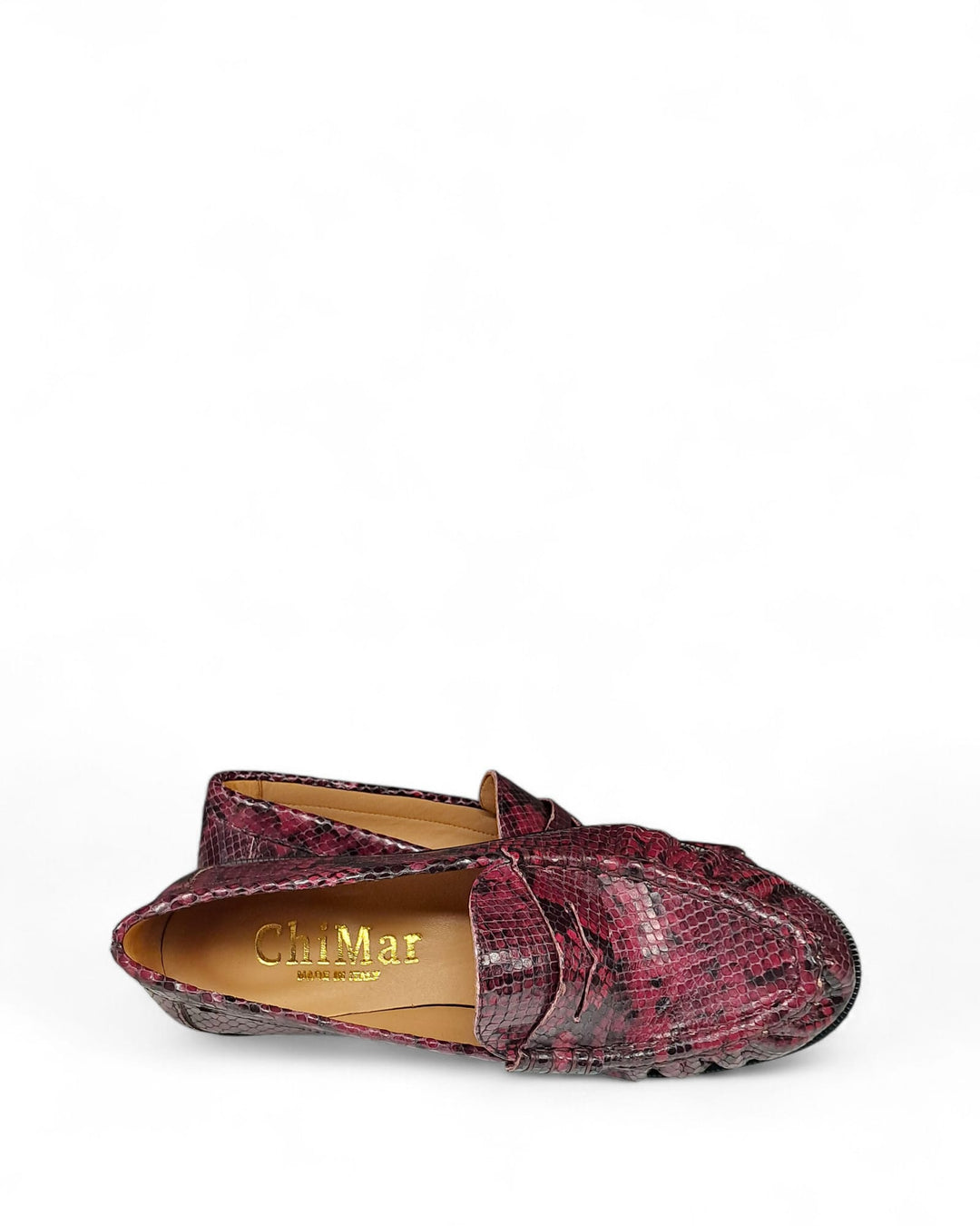 Mocassino Diana  Pitone Bordeaux