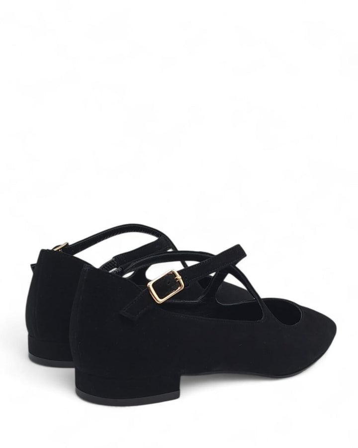 Ballerina Juliette  Camoscio  Nero