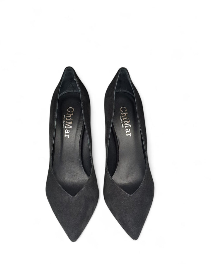 Onda Black Suede Pumps