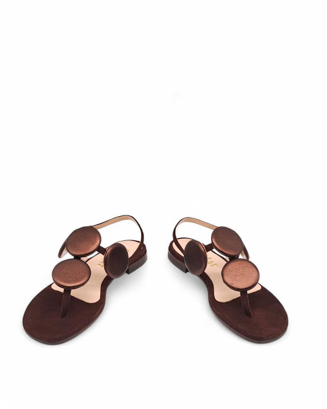 Silvia Platinum Laminate Sandal