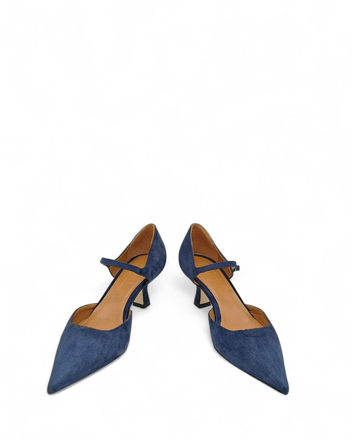 Décolleté Milano Camoscio Blu