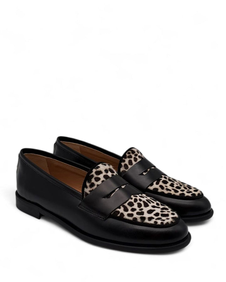 Mocassino Manal in Pelle  Anticata / Cavallino Pony