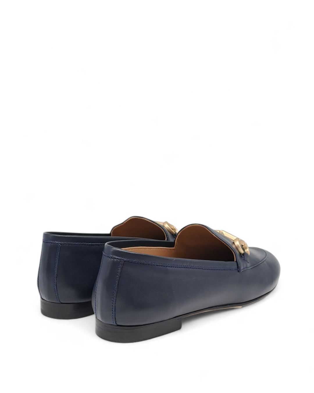 Mocassino PELLE BLU+Morsetto