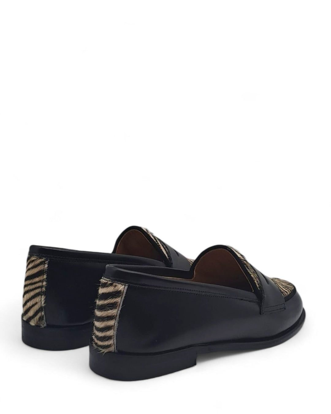 Mocassino Manal in Pelle Anticata / Cavallino Zebrino