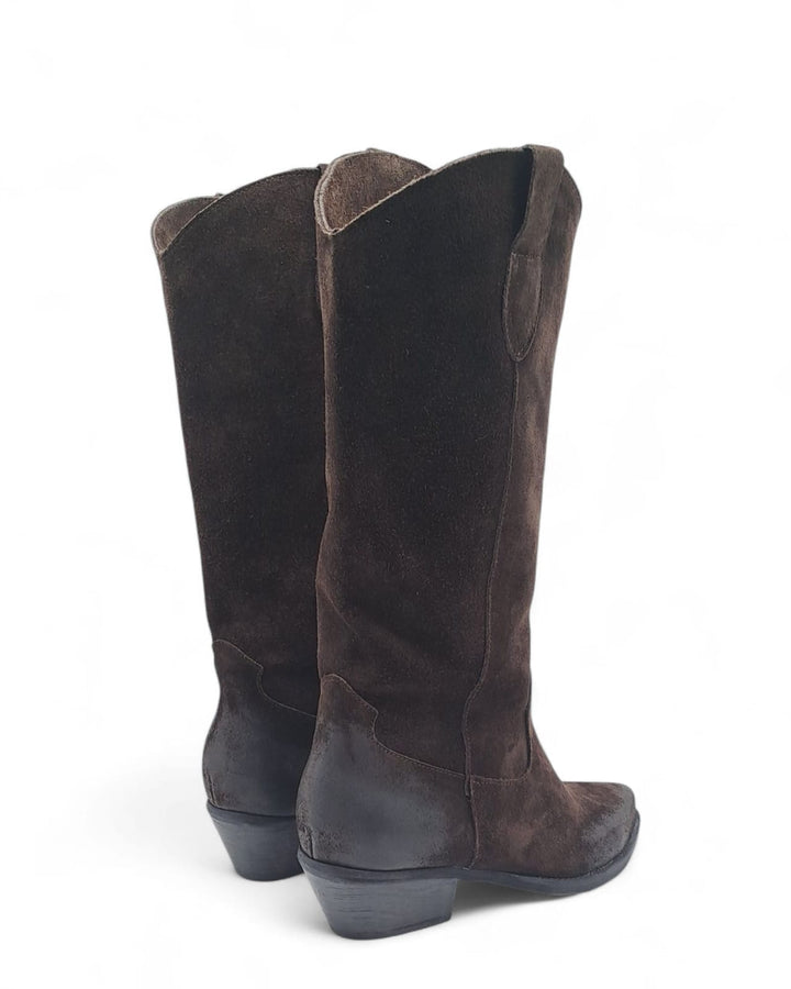 Texano Dallas  Camoscio Spazzolato  Testa di Moro