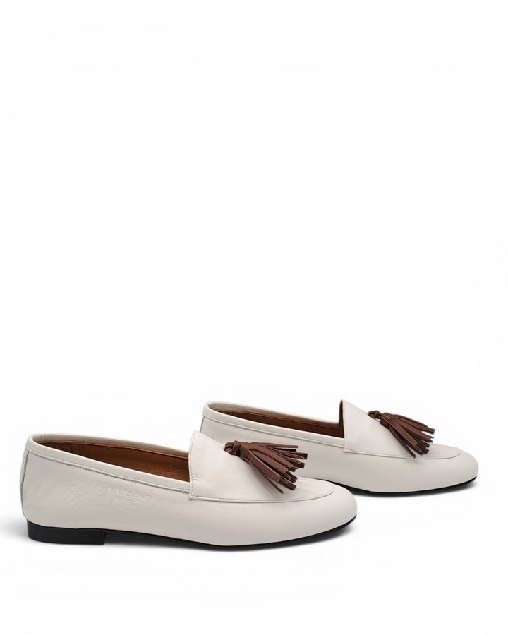Milk Nappa Moccasin / Leather