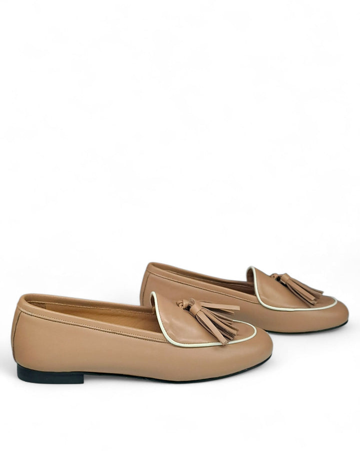 Pink/Bluette Nappa Moccasin