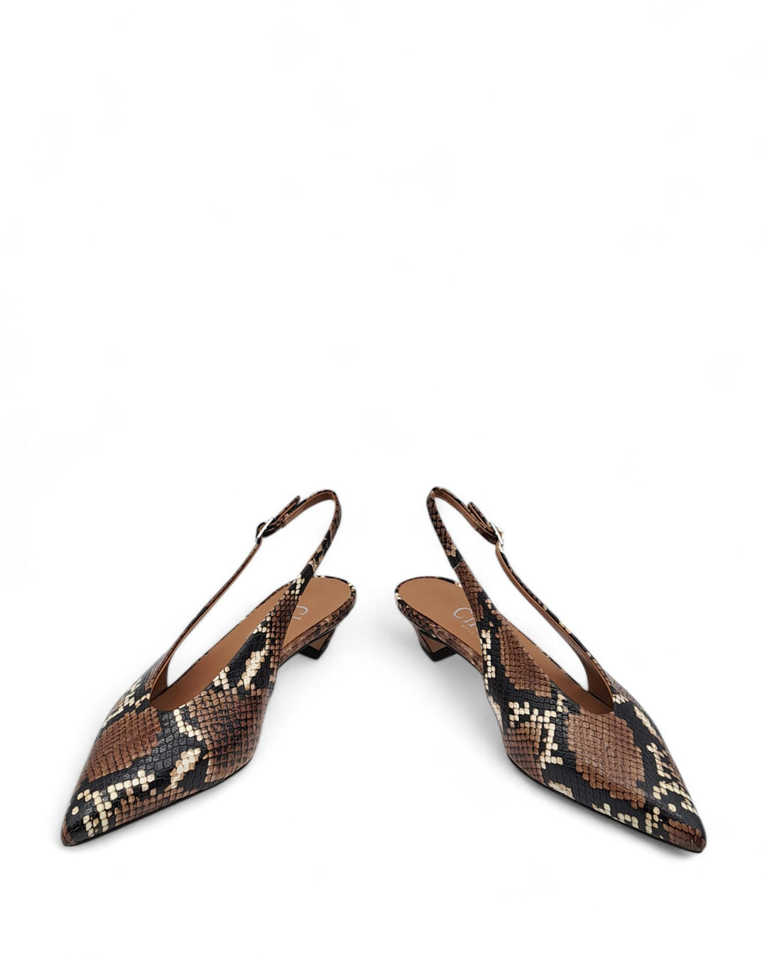 Slingback Loredana Python Leather