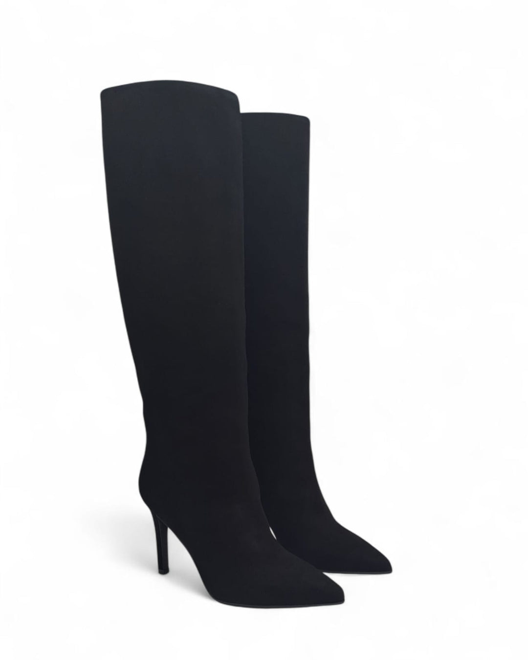 Stivali tubolare Giulia Camoscio  Nero