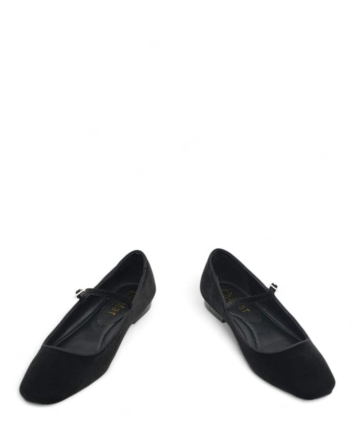 Mary Jane Silvia Velluto Nero