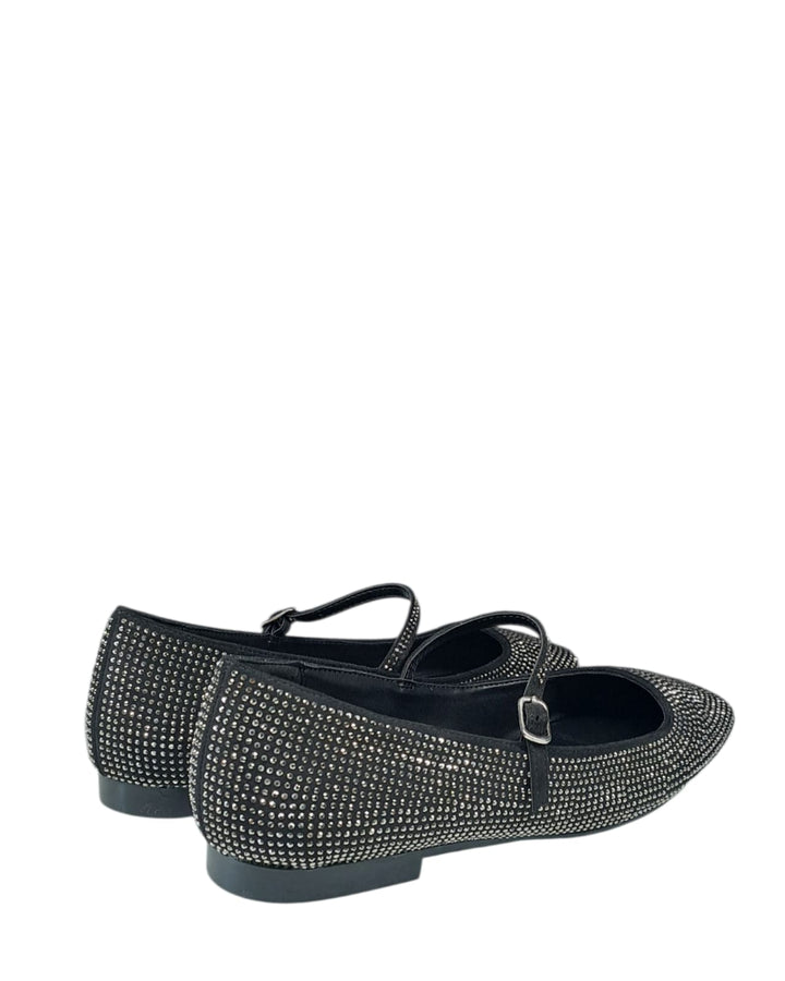 Mary Jane Silvia Strass Nero