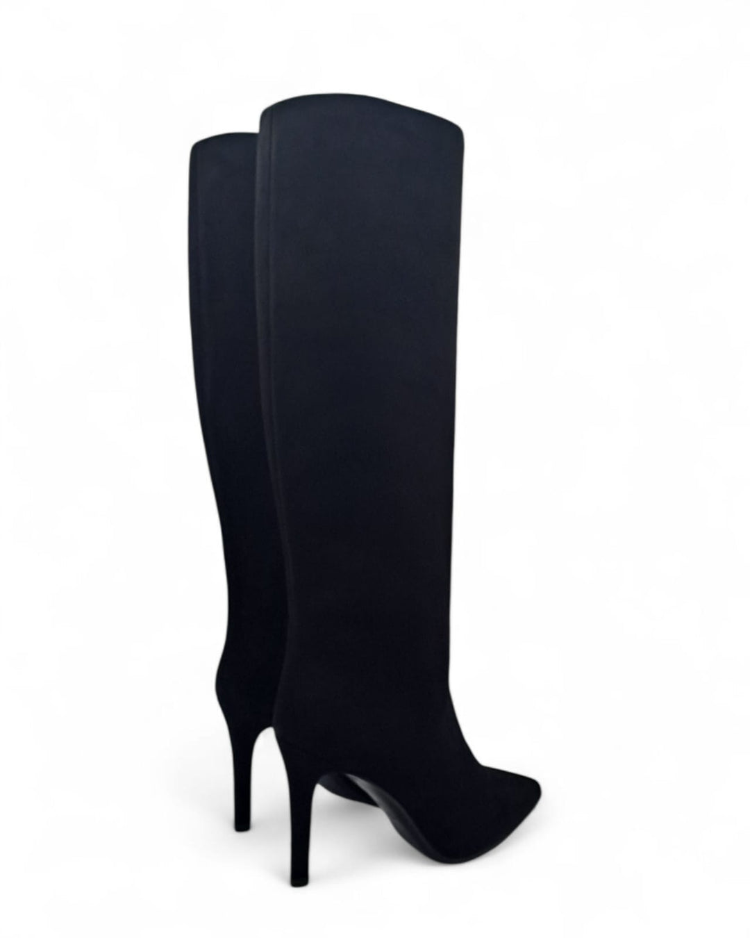 Stivali tubolare Giulia Camoscio  Nero