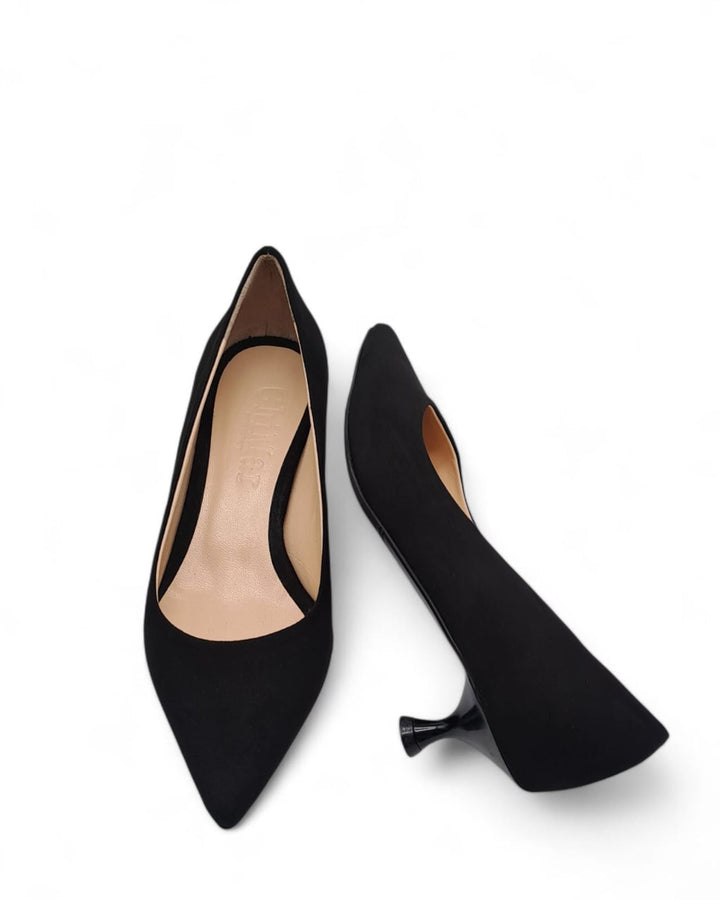 Décolleté Lara Camoscio  Nero