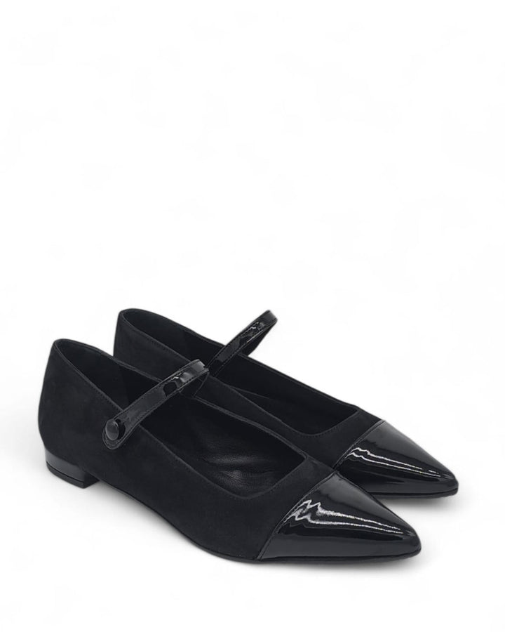 Ballerina Fatima  Camoscio  Nero