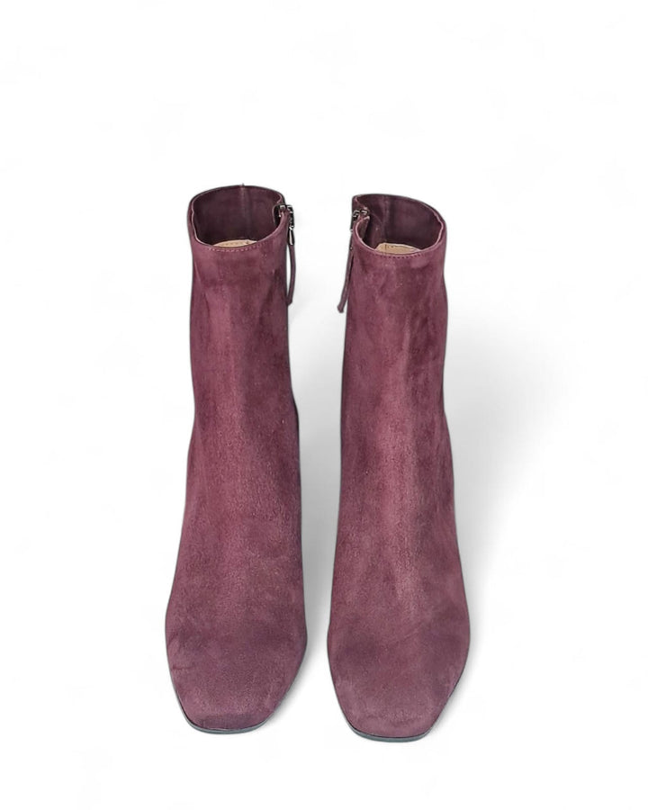 Tronchetto Chiara Camoscio Vino