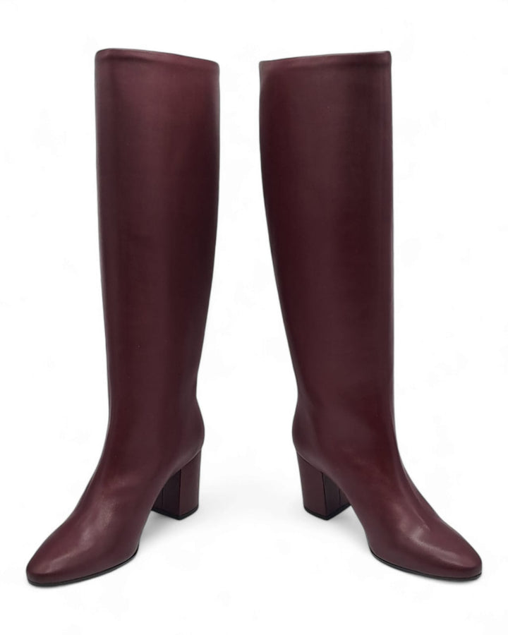 Stivali tubolare Parigi Nappa Vino