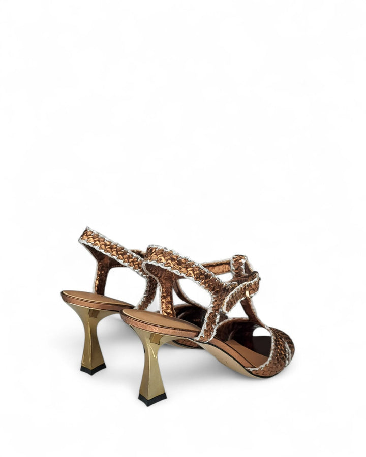 Gold Braided Sandal