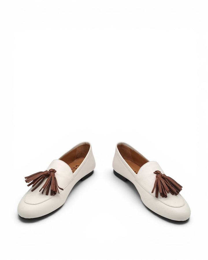 Milk Nappa Moccasin / Leather