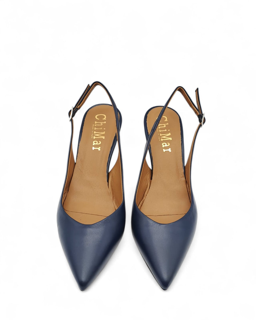 Slingback Vera Nappa Blu Abyss