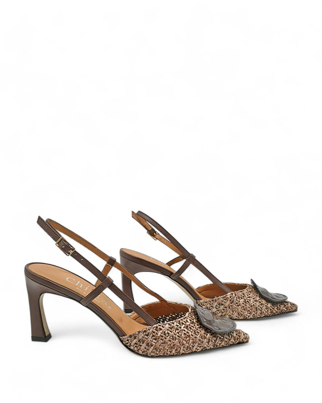 Slingback  Carol Rafia "593" Testa di Moro