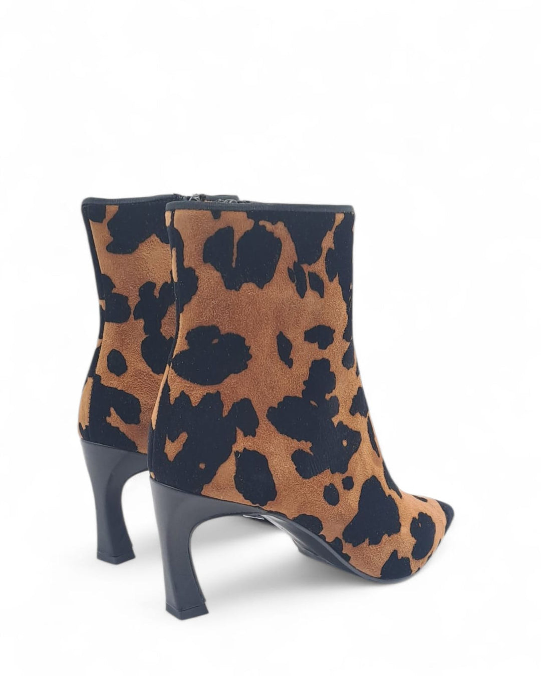 Tronchetto Carol Camoscio Floccato Mucca Brandy