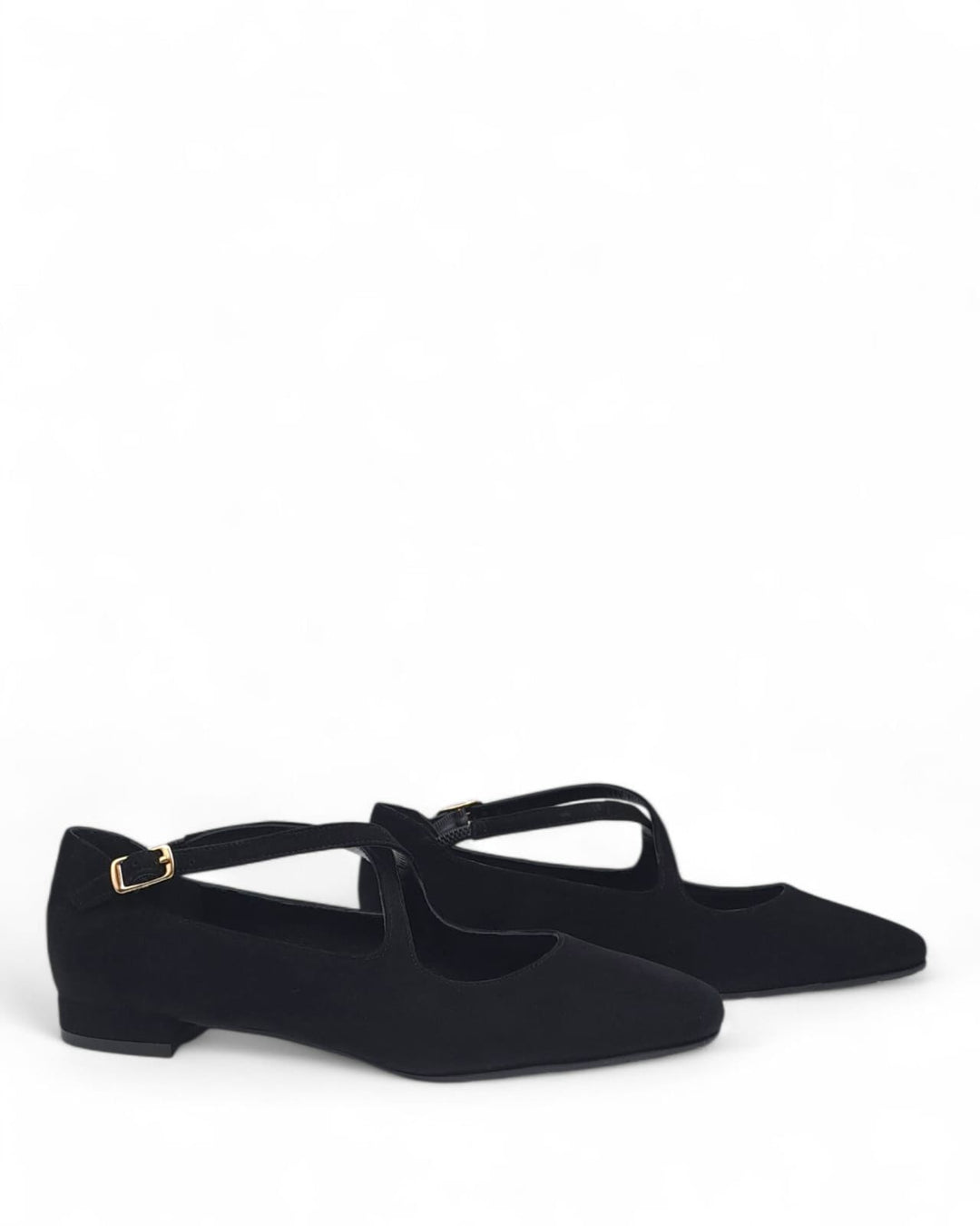 Ballerina Juliette  Camoscio  Nero