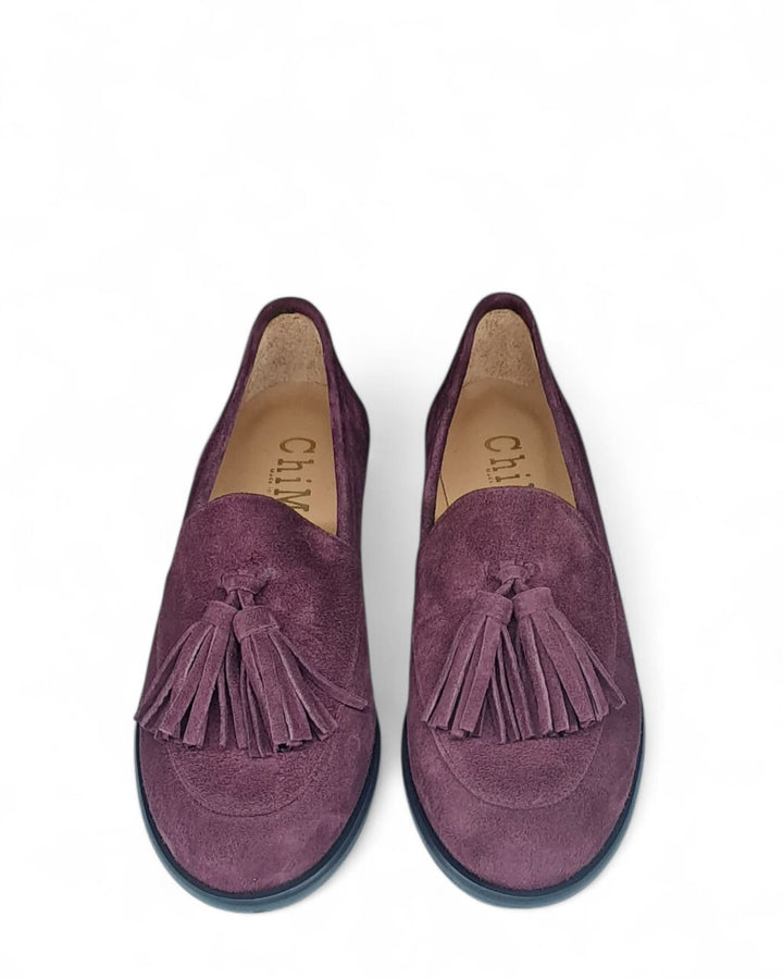 Mocassino Manal Nappine  Camoscio Vino