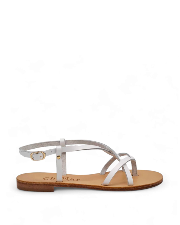 Sandalo Onda Ragno  Vacchetta bianco