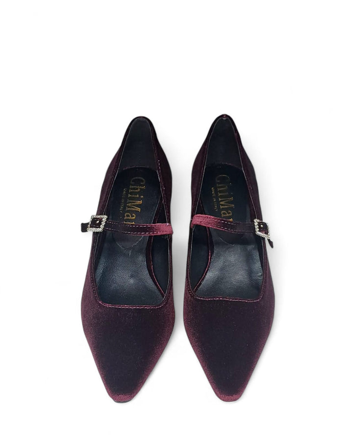 Mary Jane Siviglia Velluto Vinaccia