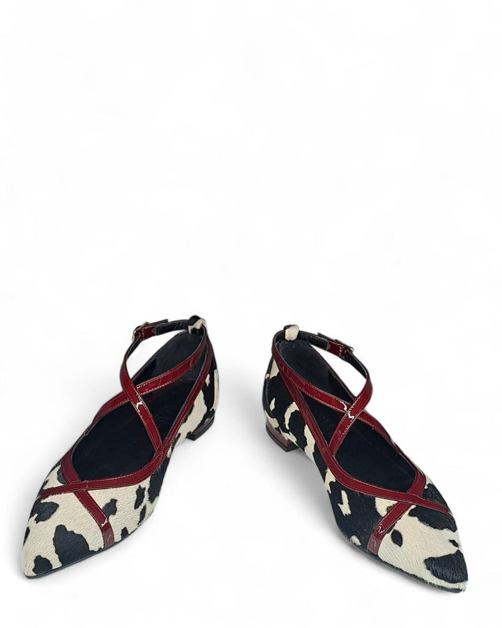 Ballerina  Cortina  Cavallino Mucca / Bordeaux