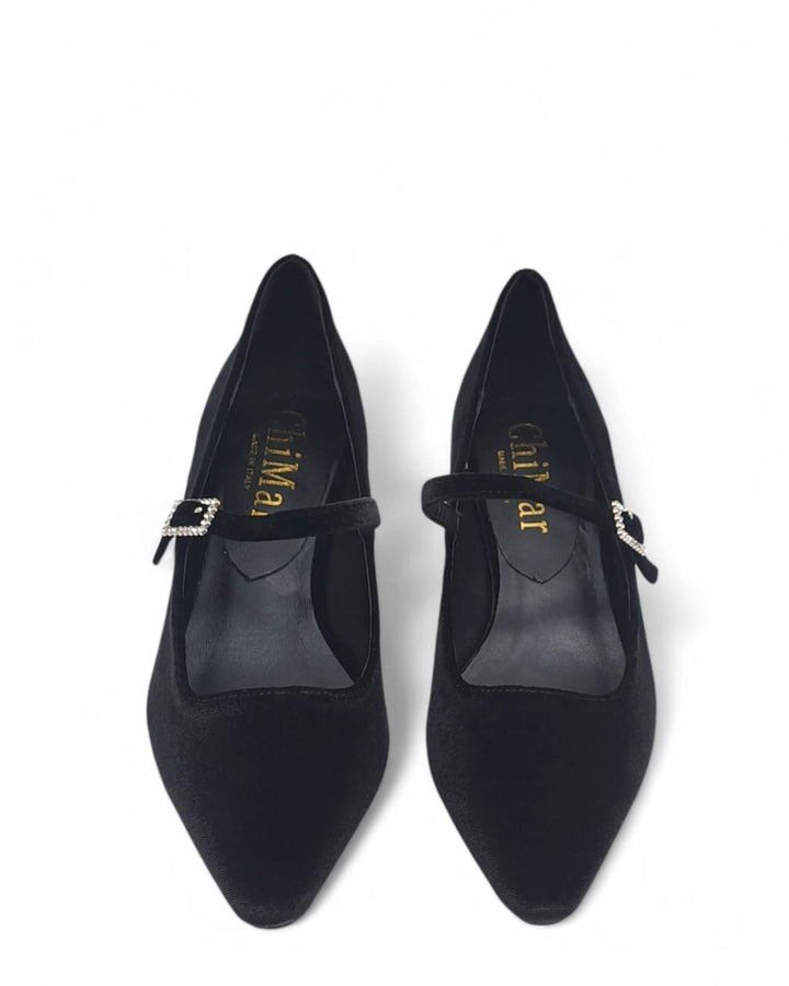 Mary Jane Siviglia Velluto Nero