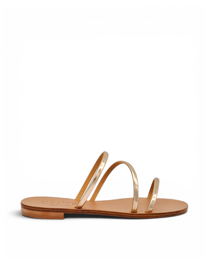 Bronze Laminated Sissi Sandal